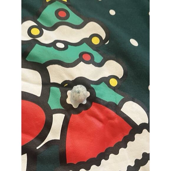 Christmas Hello Kitty Merry & Bright Green Pullover Graphic Sweatshirt Medium - Picture 5 of 13